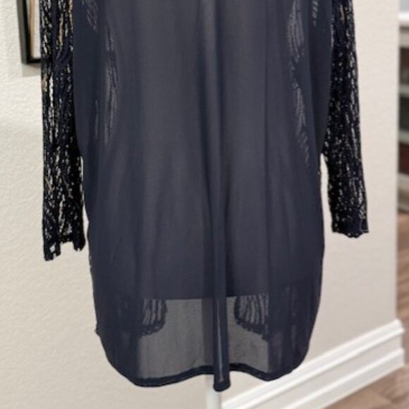 CHICO'S Travelers Collection Open Front Sheer Cardigan - Picture 7 of 11